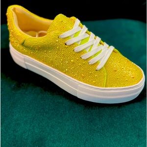 Betsey Johnson Sidny sequined sneaker, New in box